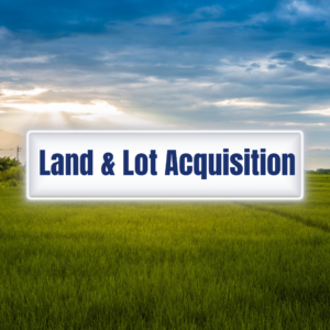 Cynosure Realty Group can assist with Land and lot acquisition